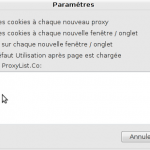 Parametres de proxy-tool pour firefox